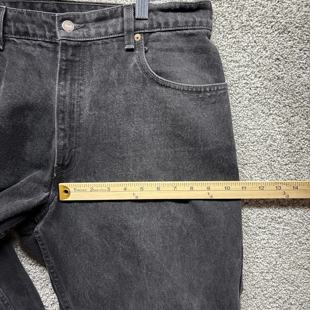 VTG 90s Levis 560 Jeans Black Denim 34x34 Loose Fit Tapered Leg Made in‎ USA